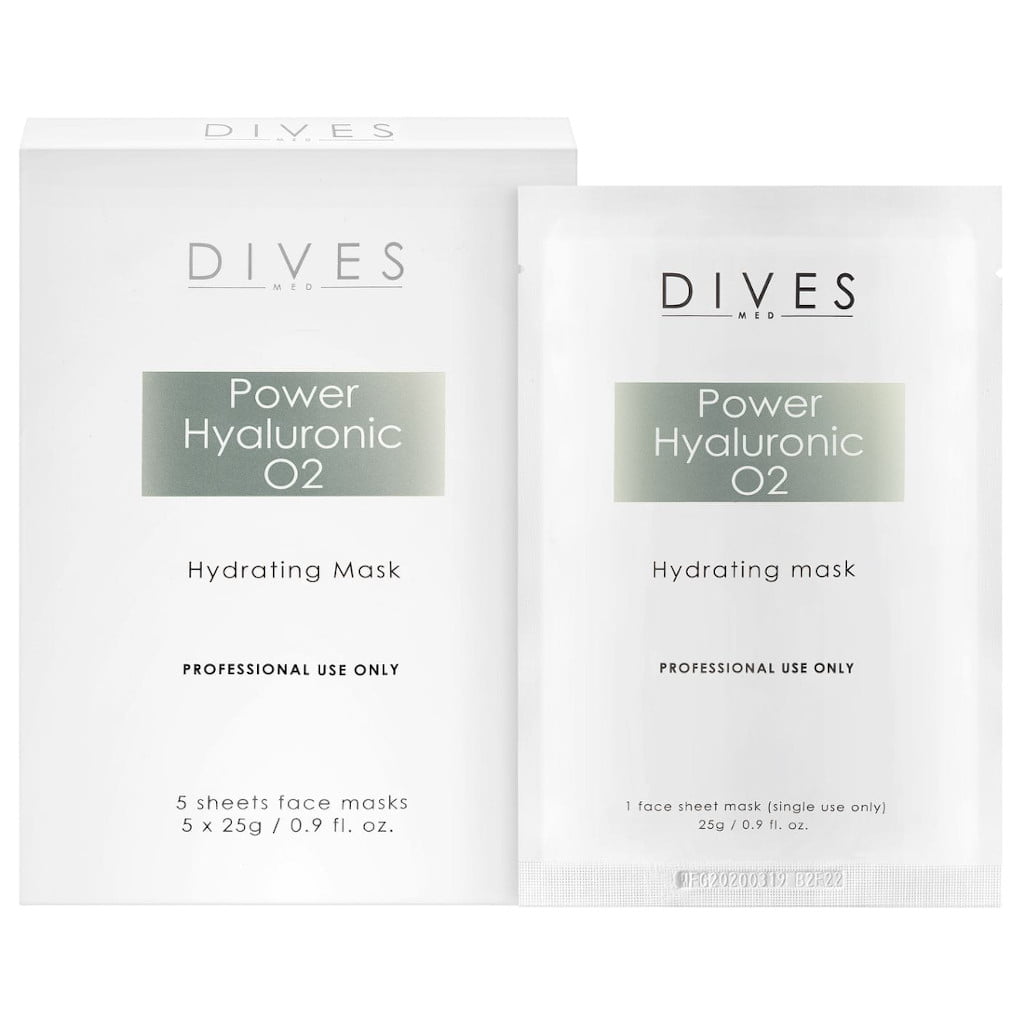 DIVES MED - Power Hyaluronic o2 Mask - Maska nawilżająco-dotleniająca (5X25g)