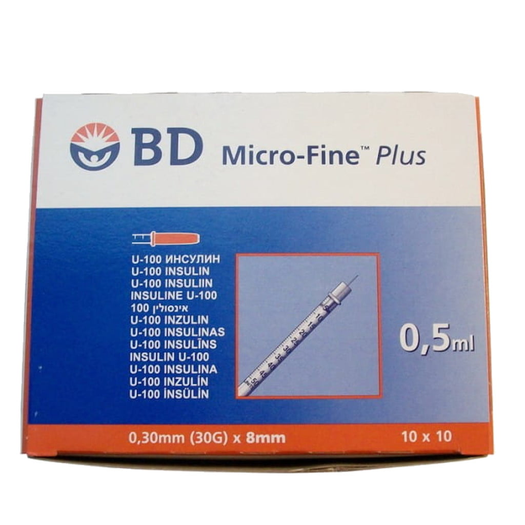 BD Micro-Fine Plus Insulin Syringe (10 PCS, 0,5ml)